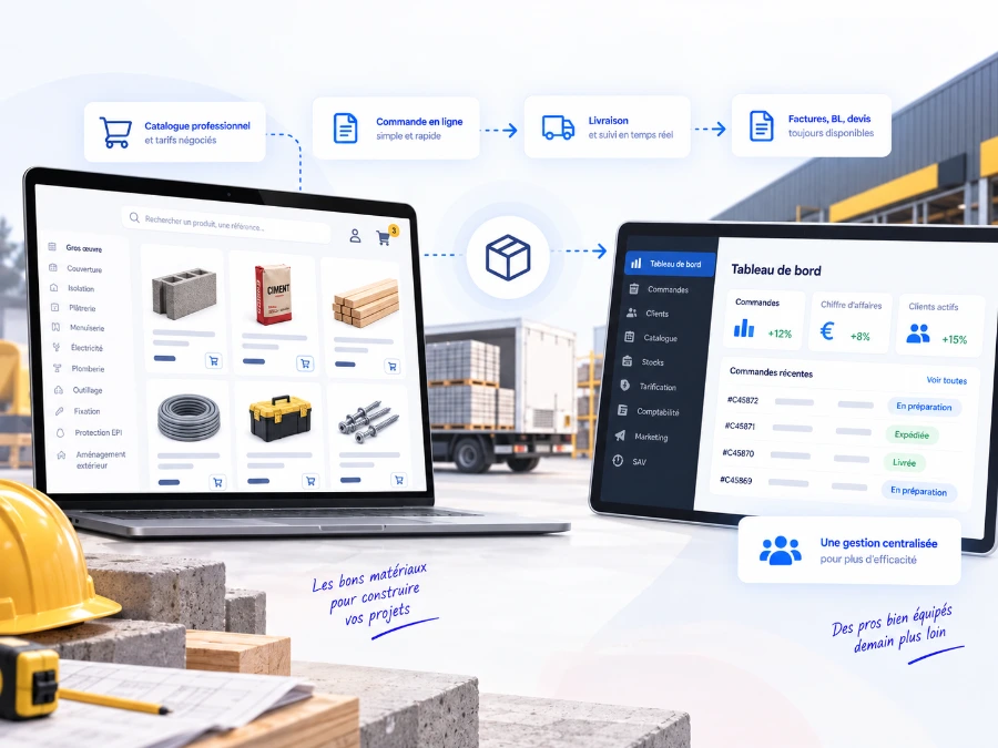 Boutique e-commerce B2B et back-office de Ciffreo Bona
